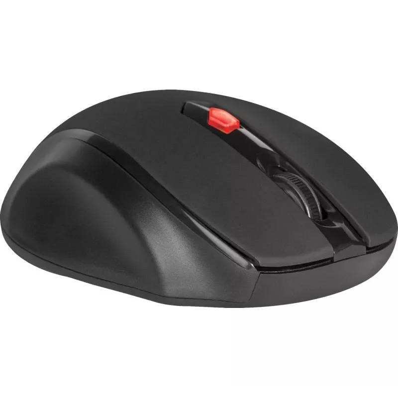 Mouse ottico RF wireless per destri DEFENDER ULTRA MM-315 — 1600 DPI, 6 tasti, ricevitore USB, nero