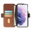 PhoneWallet Krusell per Samsung Galaxy S21+ vintage cognac — custodia portafoglio per cellulare