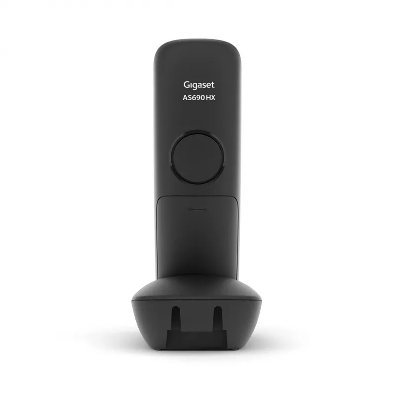 Telefono analogico/DECT Gigaset AS690HX cordless con display del numero chiamante nero