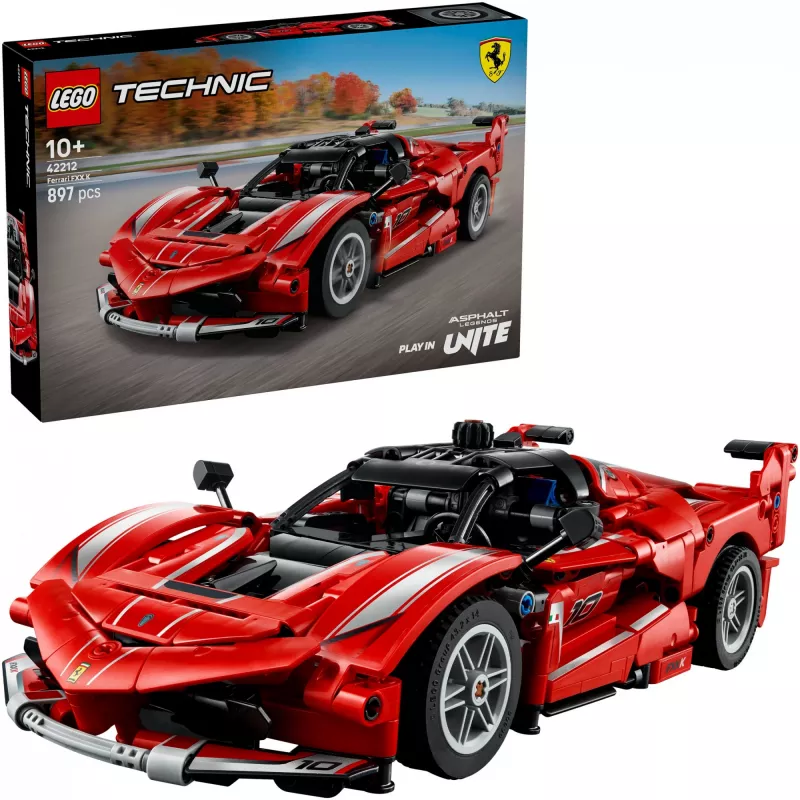 LEGO Technic Ferrari FXX K modello in scala 1:10, 897 pezzi, da 10 anni