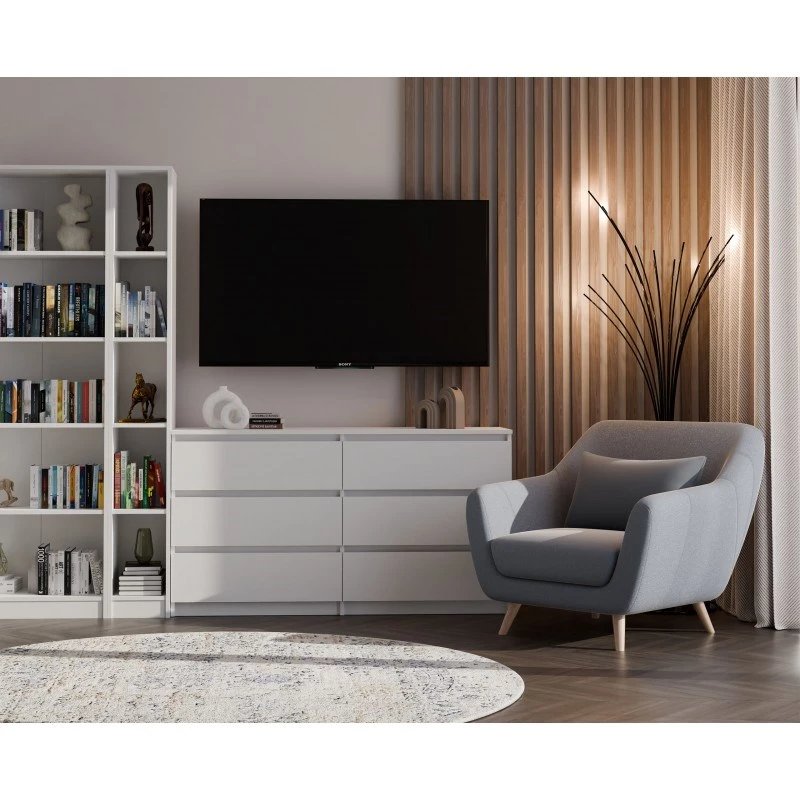 Libreria top e shop REGAŁ R25 25 cm bianco – libreria monoblocco