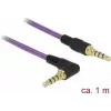 Cavo audio DeLOCK 85611 1 m 3,5 mm viola