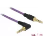 Cavo audio DeLOCK 85611 1 m 3,5 mm viola