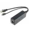 Microconnect MC-POESPLITTER splitter di rete Power over Ethernet (PoE) nero