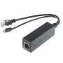 Microconnect MC-POESPLITTER splitter di rete Power over Ethernet (PoE) nero