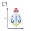 Luce neon LED MANTA SNL91MT Style RAKETA – pannello neon LED decorativo, modello SNL91MT