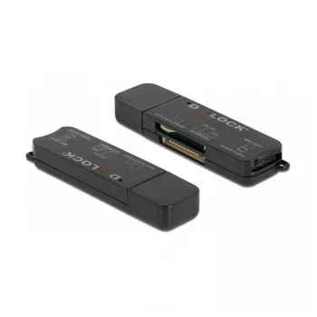 Lettore di schede DeLOCK SuperSpeed USB per SD Micro SD MS