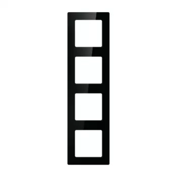 Cornice da parete per 4 moduli Avatto N-TS10-Frame-B4 — nero, cornice quadrupla per interruttori/prese