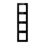 Cornice da parete per 4 moduli Avatto N-TS10-Frame-B4 — nero, cornice quadrupla per interruttori/prese