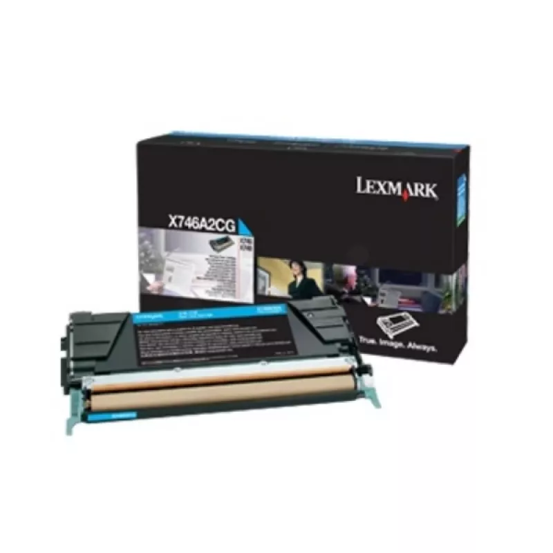 Lexmark X746A3CG - Toner ciano - per X746de, X748de, X748dte