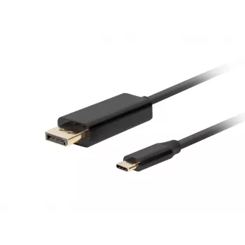Adattatore per cavo video LANBERG CA-CMDP-10CU-0030-BK, 3 m, USB Type-C a DisplayPort, supporto 4K@60Hz/144Hz