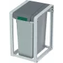 Contenitore per rifiuti Hailo ProfiLine Öko XL 0935-202 38 l, grigio