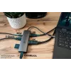 Alcasa HUB-C001A hub interfaccia USB Type-C 5000 Mbit/s antracite