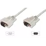 Digitus ASSMANN - Cavo prolunga seriale - DB-9 (M) - DB-9 (F) - 3 m - stampato, viti a testa zigrinata - beige (AK-610203-030-E)