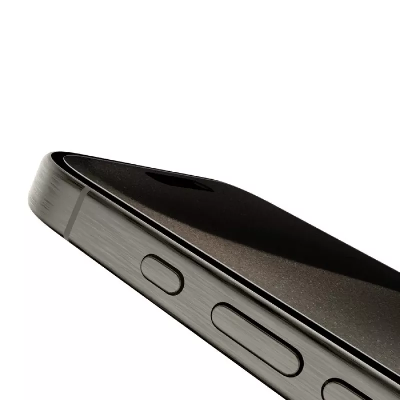 Pellicola protezione schermo privacy Belkin OVA169HQ per iPhone 16 Pro antibatterica antishock