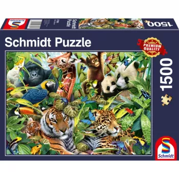 Puzzle Schmidt Spiele 57385 – 1500 pezzi, animali, larghezza 846 mm