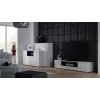 Mobile TV Cama VIVA 180 bianco/bianco lucido + nero