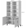 Scaffale PAFOS 100x40x176,5 cm bianco opaco