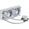 Kit raffreddamento a liquido Cooler Master MasterLiquid 240L Core ARGB bianco — radiatore 240 mm, ventola 120 mm, supporta LGA1700/AM5/AM4 e socket precedenti