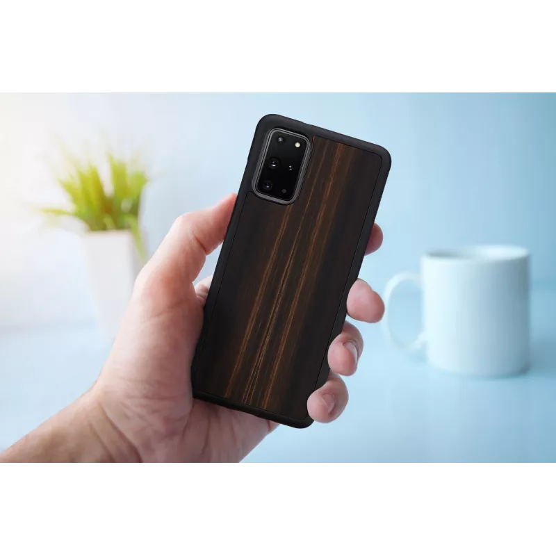 Custodia protettiva per Samsung Galaxy S20+ — Man and Wood — ebano nero