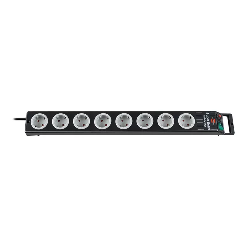 Prolunga elettrica Brennenstuhl 1153380118 2,5 m 8 prese AC nero grigio