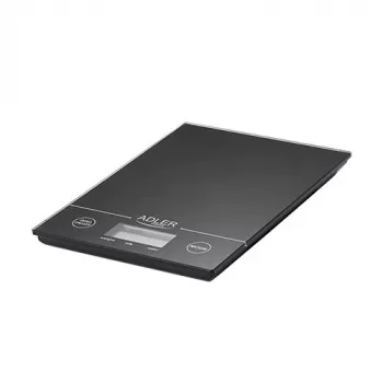 Adler AD 3138 b bilancia da cucina meccanica nera piano rettangolare