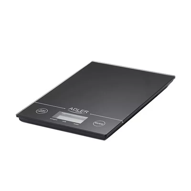 Adler AD 3138 b bilancia da cucina meccanica nera piano rettangolare
