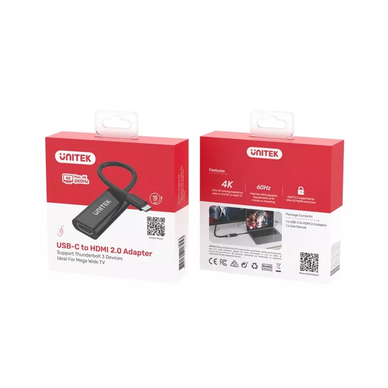 UNITEK V1421A adattatore grafico USB nero