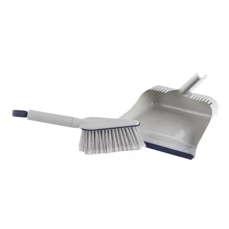 Set scopa e paletta Beldray LA032760PEU7 Deep Clean Design, scopa e paletta compatte con setole angolate e paletta abbinata