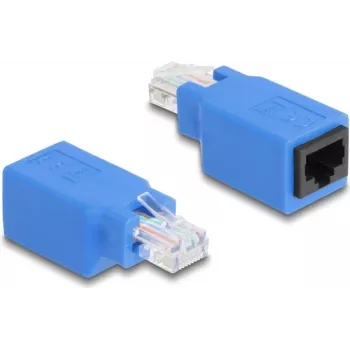 Adattatore gender changer DeLOCK 64803 RJ45 blu