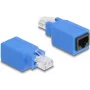 Adattatore gender changer DeLOCK 64803 RJ45 blu