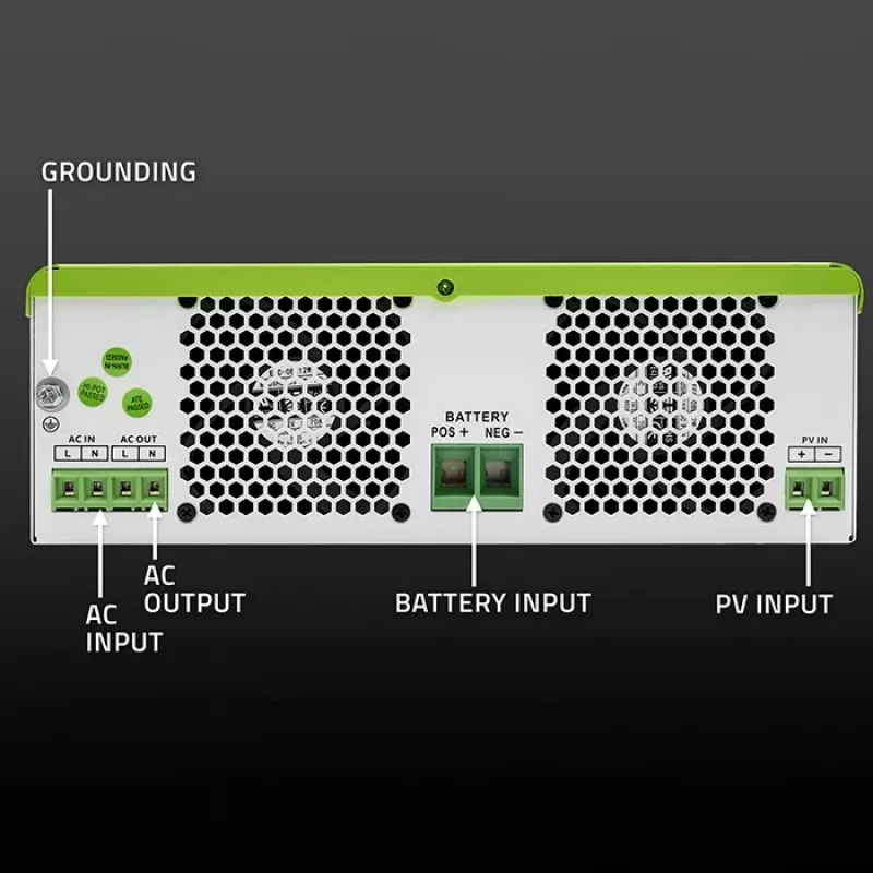 Inverter solare off-grid QOLTEC 3500W modello 53864 per impianti fotovoltaici autonomi