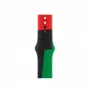 Cinturino Apple 44mm nero Unity Sport Band S/M nero verde rosso