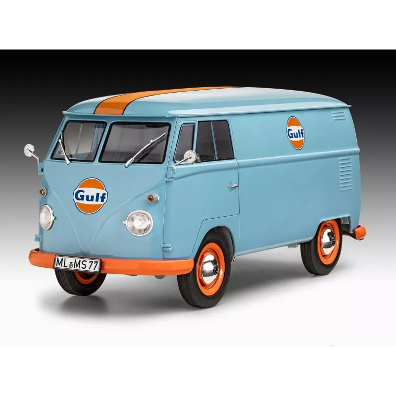 Modello in plastica VW T1 Panel Van - Gulf decorazione 1/24
