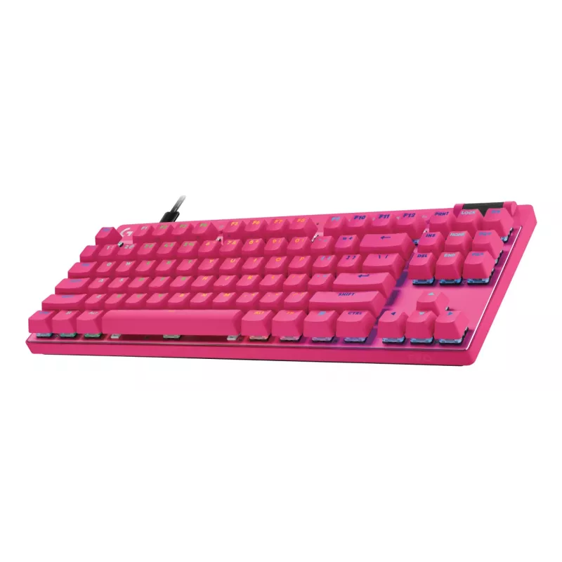 Tastiera da gaming Logitech G 920-013249 USB AZERTY francese rosa tenkeyless