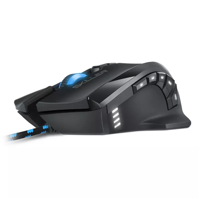 Sharkoon Skiller SGM1 mouse gaming per destrimani USB Type-A ottico 10800 DPI
