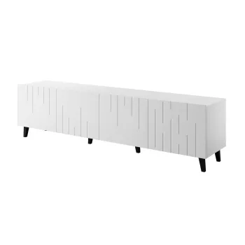 Mobile TV cama meble BARI 200x42x52 bianco opaco — 200×42×52 cm