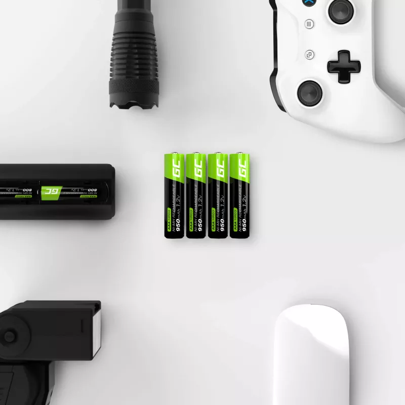 Batteria ricaricabile Green Cell GR03 AAA NiMH 1,2 V 950 mAh – confezione da 4, blister