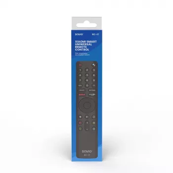 Telecomando TV SAVIO RC-17 IR/Bluetooth, supporta 20 dispositivi, portata 10 m, nero