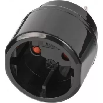 Brennenstuhl 1508450 - Type-C (spina euro) - Type-A - 250 V - 16 A - nero - confezione espositiva
