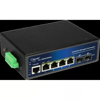 Switch PoE industriale managed ALLNET ALL-SGI8106PMJ 4 PoE + 2 porte uplink