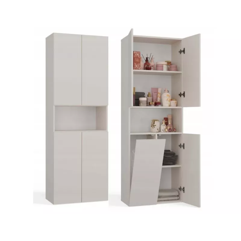 Armadietto bagno Nel DK 1K cesto colore cashmere