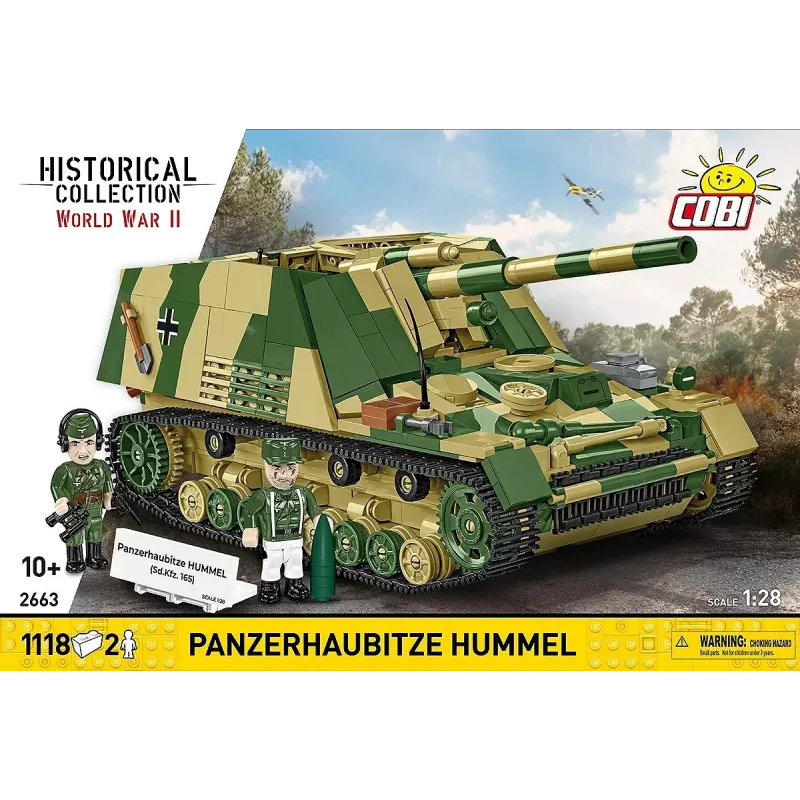 Set da costruzione Cobi Panzerhaubitze Hummel 1118 pezzi kit di montaggio