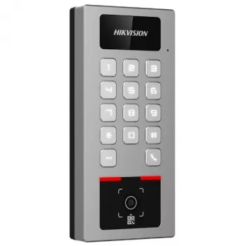 Controllore di accesso Hikvision DS-K1T502DBWX-QR — terminale biometrico/QR (modello DS-K1T502DBWX-QR)