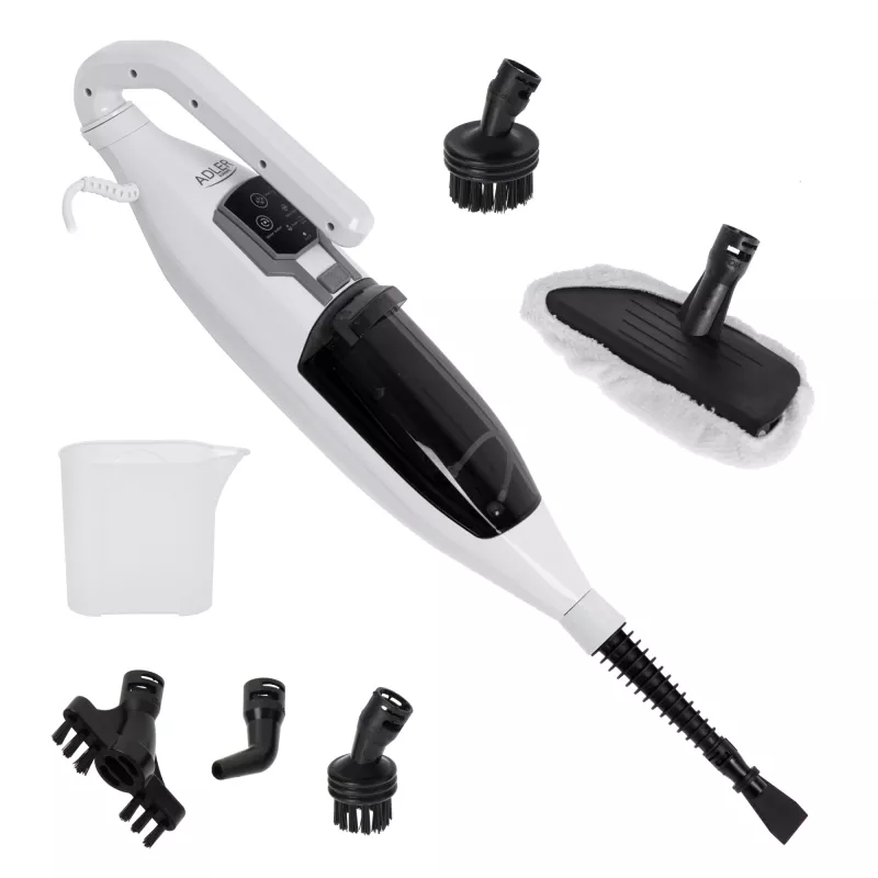 Adler AD 7052 mocio a vapore rotante bianco