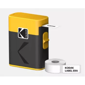 Etichettatrice Kodak Label ERA M50 Bluetooth per etichette da 14 mm con rotolo giallo