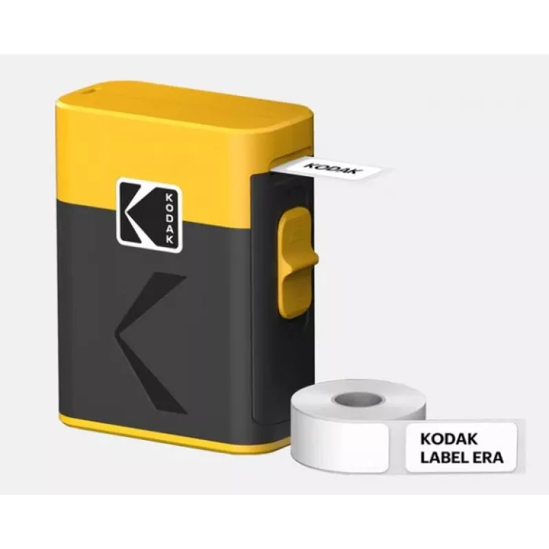 Etichettatrice Kodak Label ERA M50 Bluetooth per etichette da 14 mm con rotolo giallo