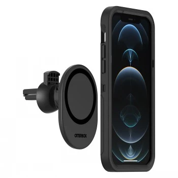OtterBox - Supporto da auto per cellulare - compatibile MagSafe - nero - per Apple iPhone 12, 12 mini, 12 Pro, 12 Pro Max