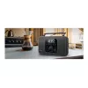Muse M-091R radio portatile, FM/AM, display LCD, sveglia, ingresso AUX, alimentazione a rete/batteria, nera