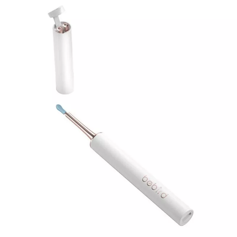 Pulitore per orecchie Bebird T15 Smart Visual bianco — otoscopio visivo per la pulizia delle orecchie